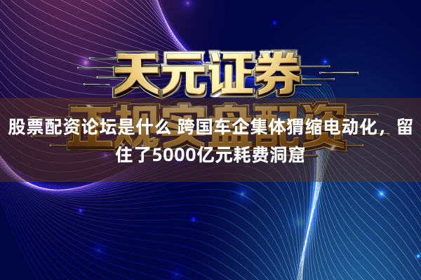 股票配资论坛是什么 跨国车企集体猬缩电动化，留住了5000亿元耗费洞窟